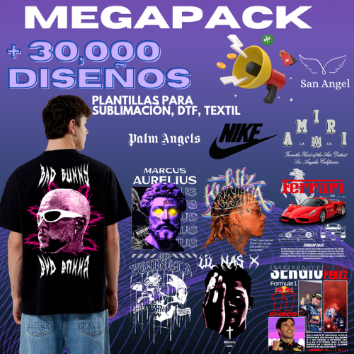 Mega Pack Diseños DTF