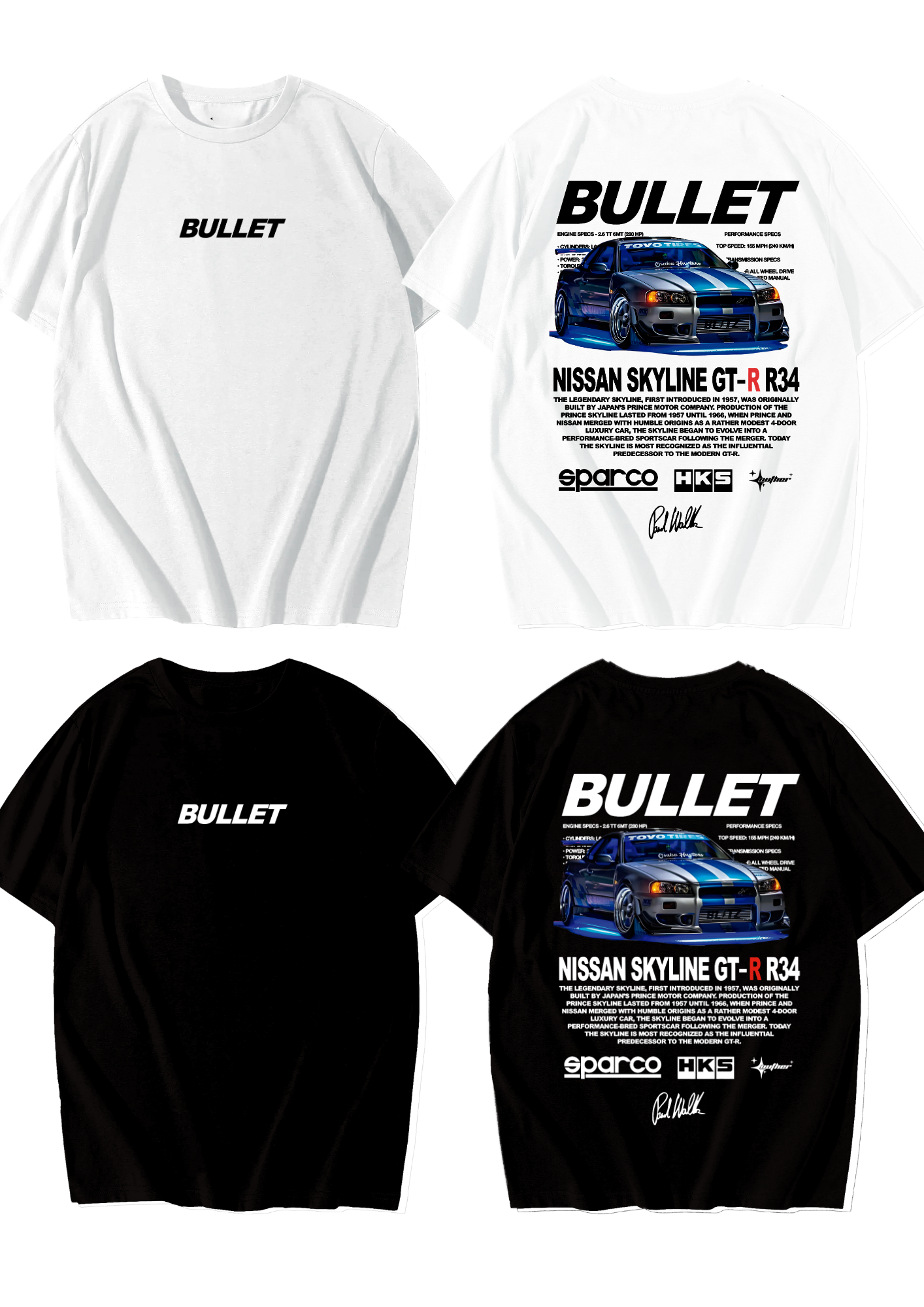 Playera Oversize Unisex "Bullet"