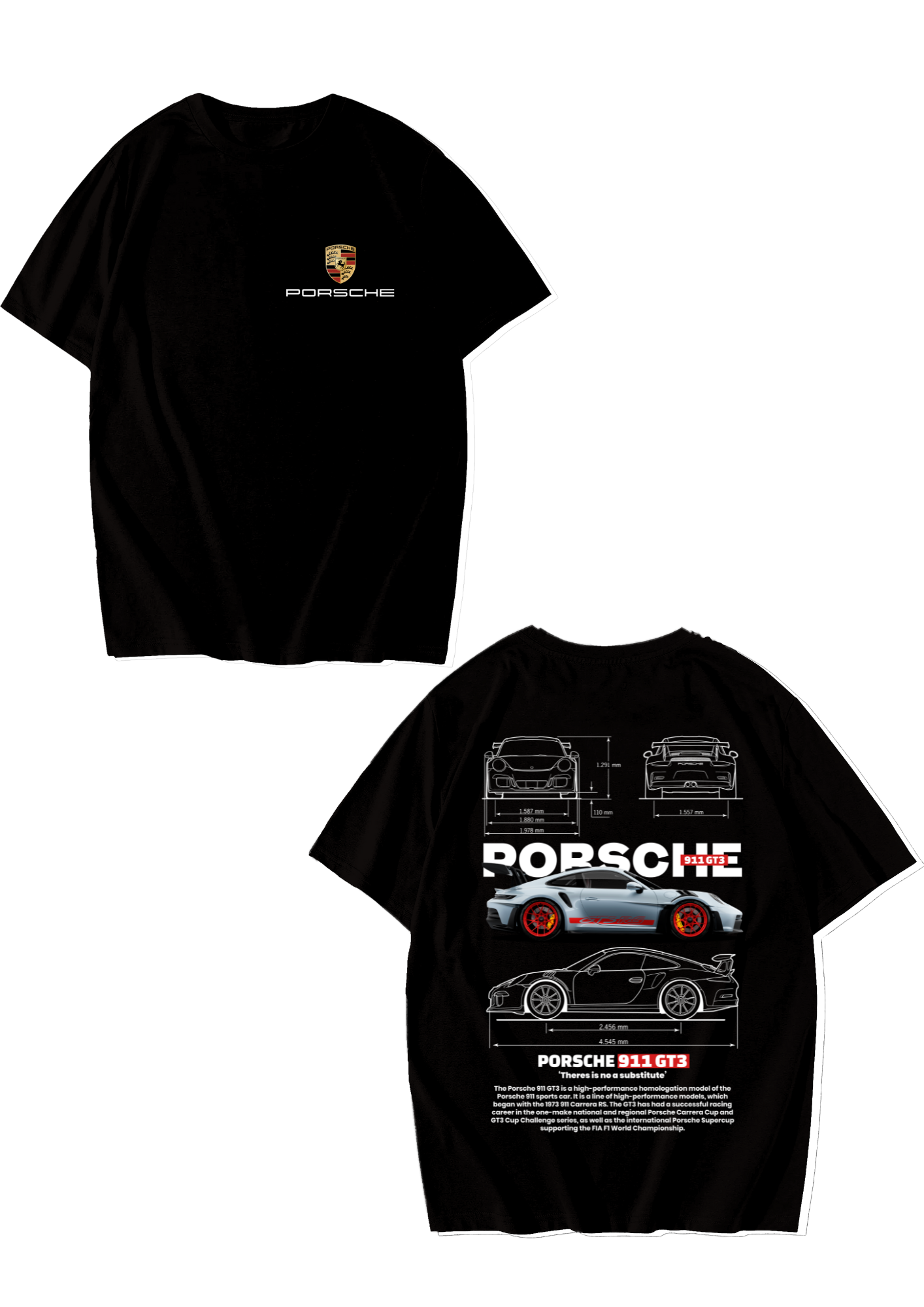 Playera Oversize Unisex  "Porsche"