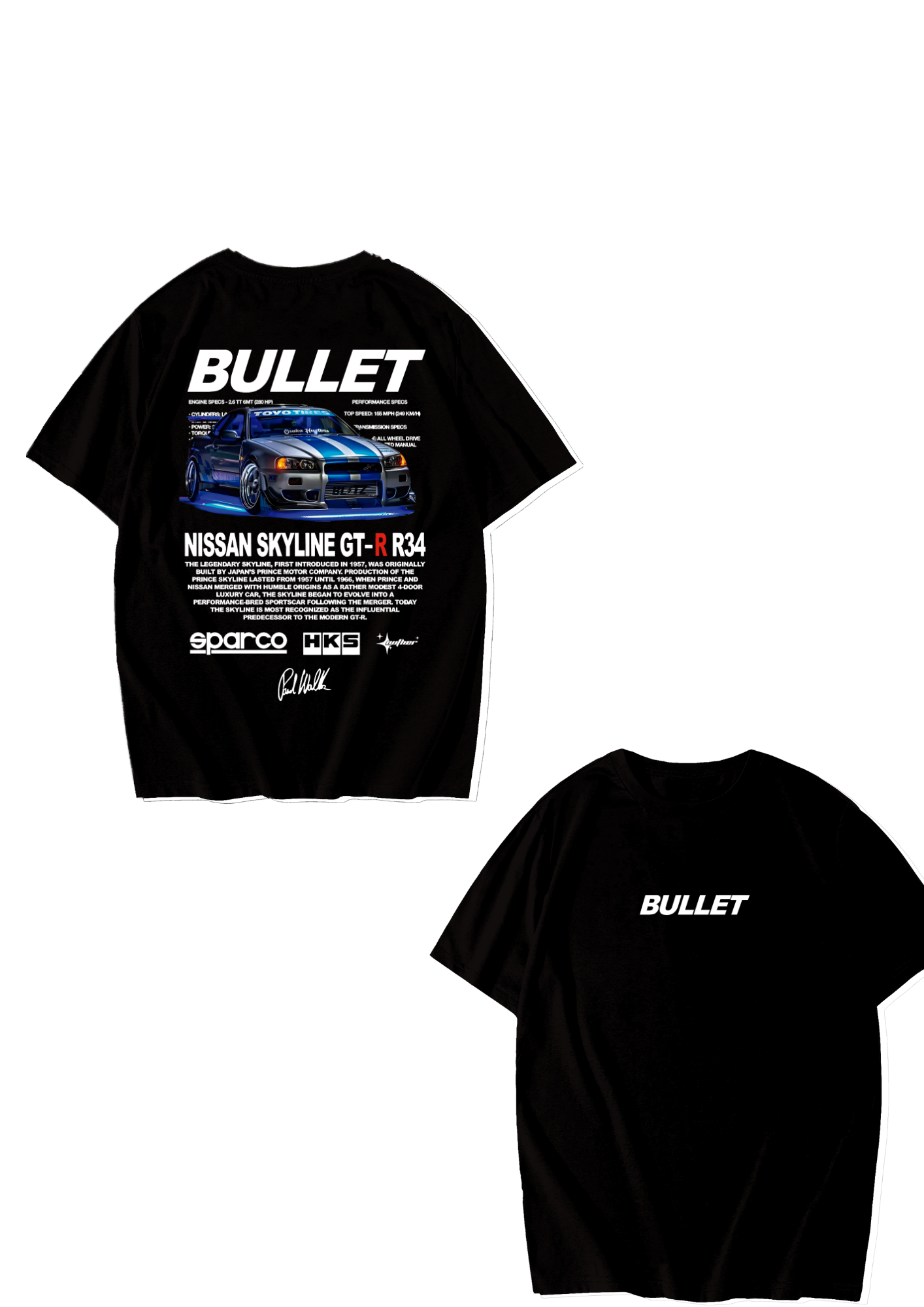 Playera Oversize Unisex "Bullet"