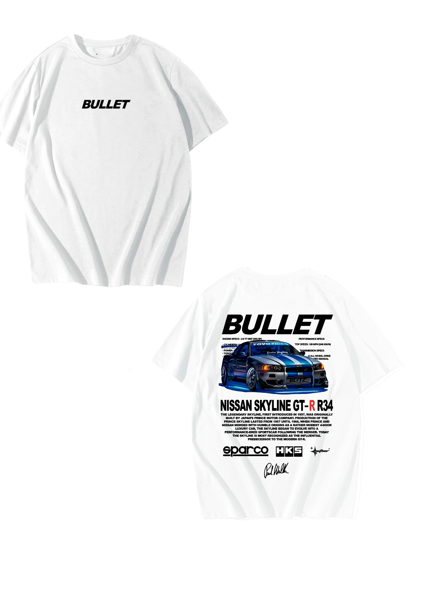 Playera Oversize Unisex "Bullet"