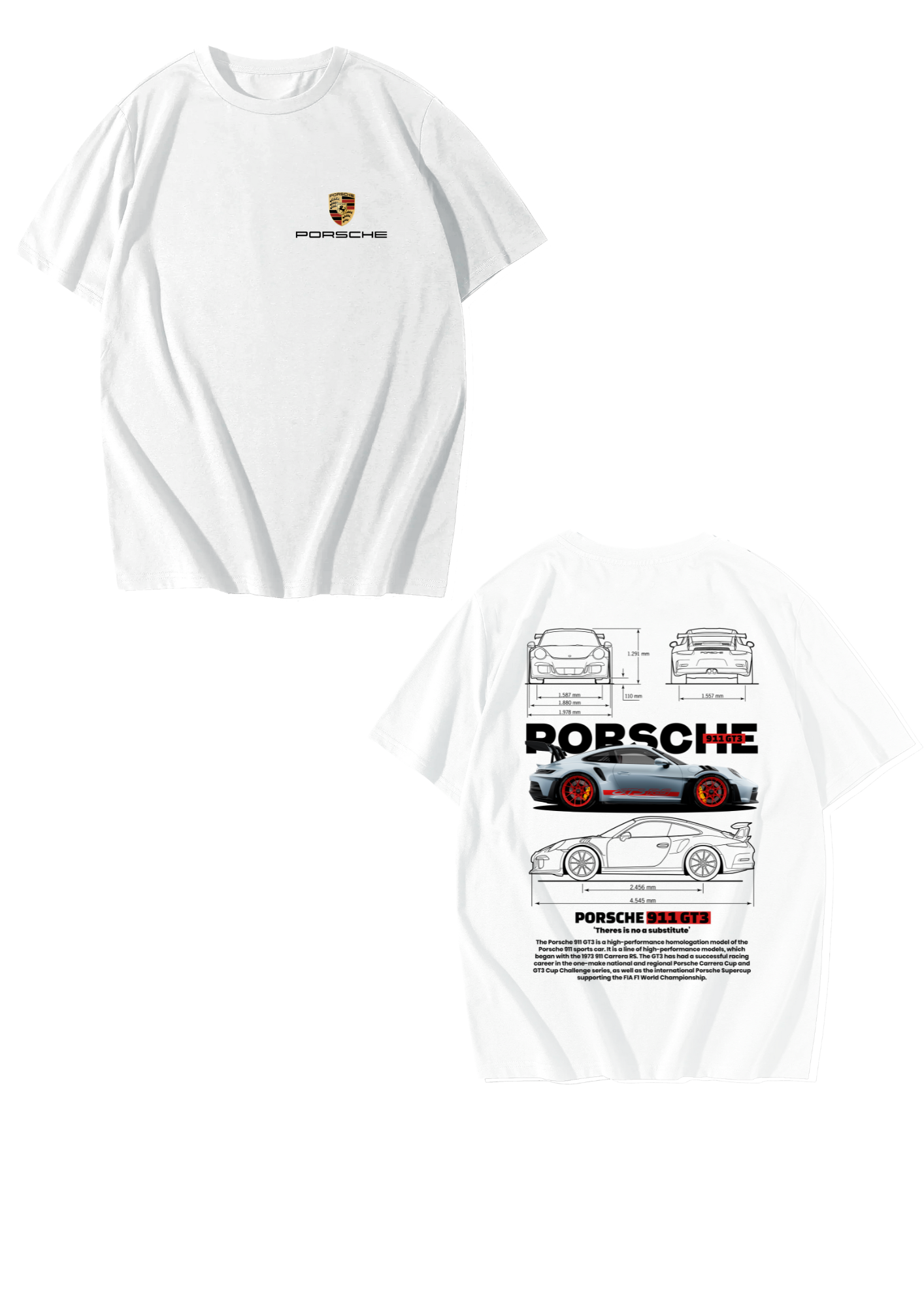 Playera Oversize Unisex  "Porsche"