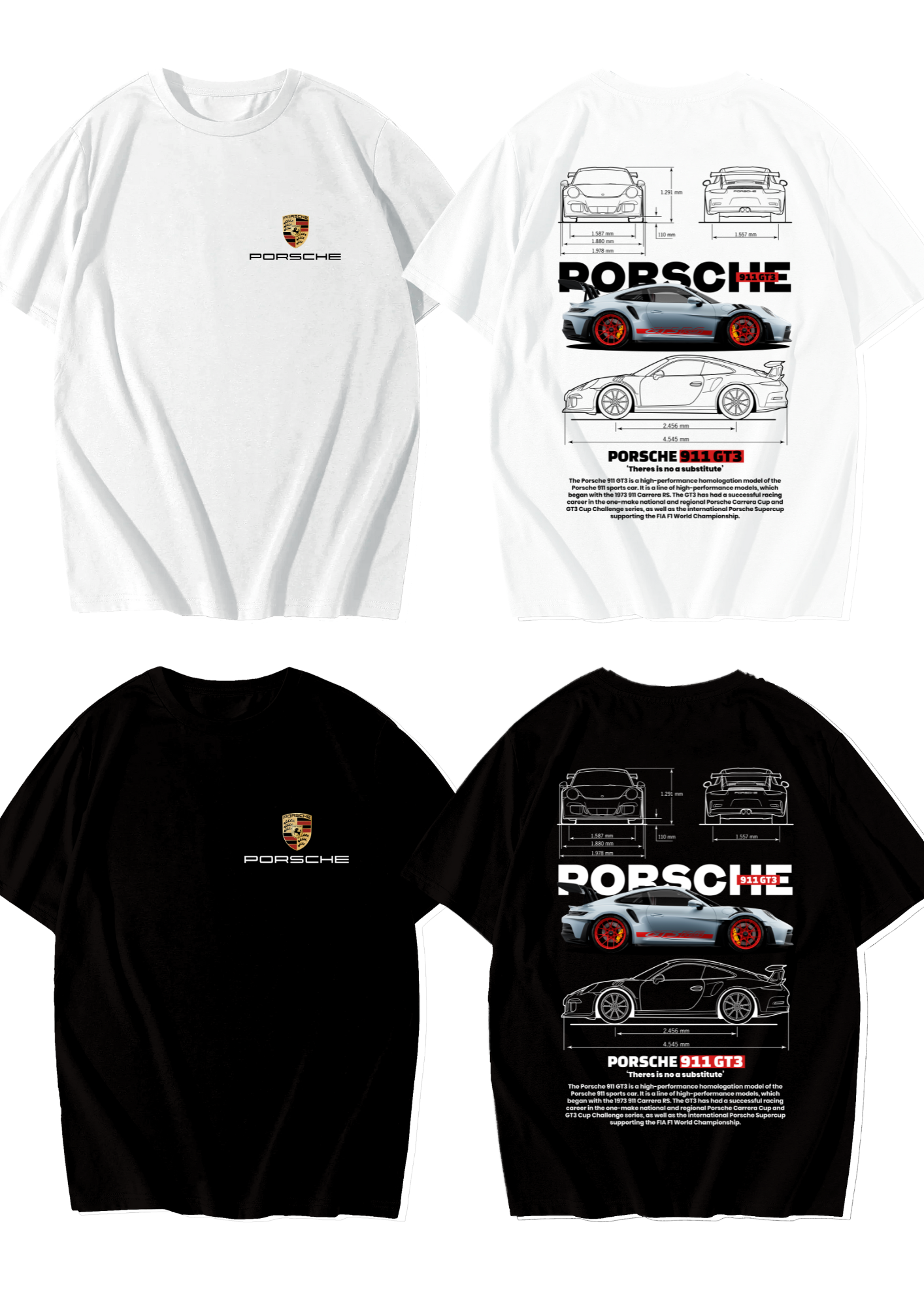 Playera Oversize Unisex  "Porsche"