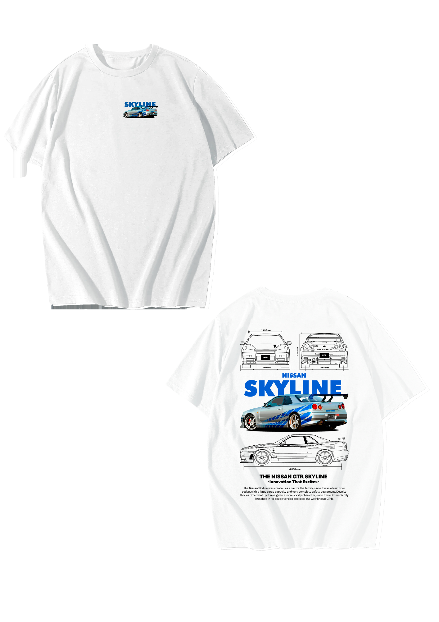 Playera Oversize Unisex " Nissan Skyline"