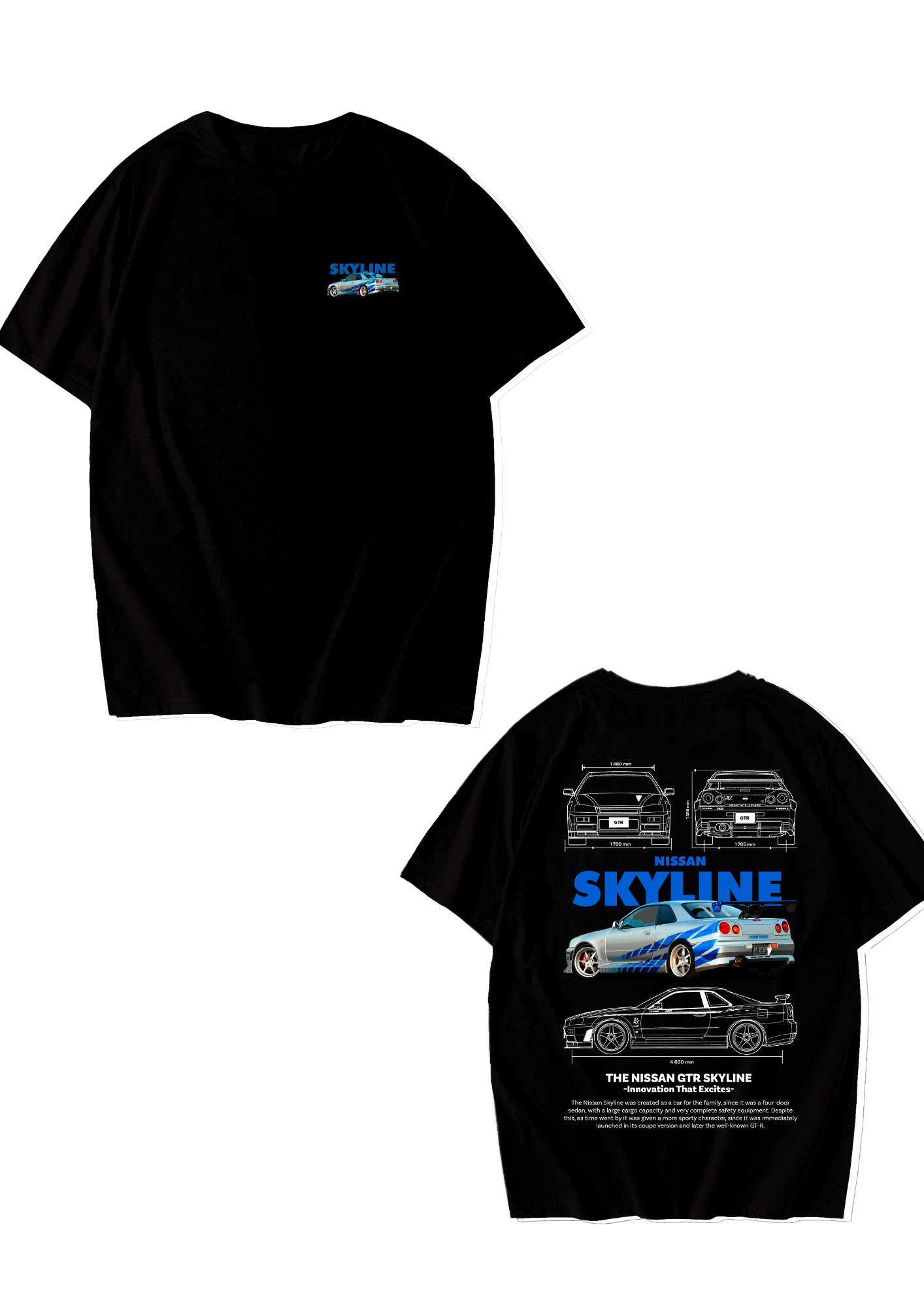 Playera Oversize Unisex " Nissan Skyline"